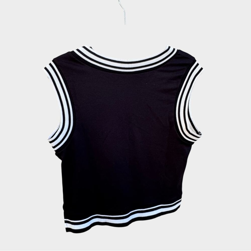 Cupshe Varsity-Striped V-Neck Tank Top, Small - Picture 8 of 12